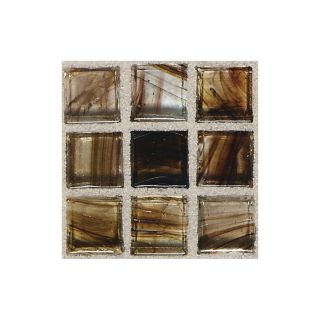 American Olean Visionaire Evening Shadow Glass Mosaic Square Indoor/Outdoor Wall Tile (Common 13 in x 13 in; Actual 12.87 in x 12.87 in)