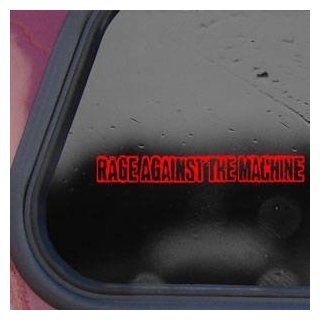 Rage Against The Machine Red Sticker Decal Band Die cut Red Sticker Decal Automotive