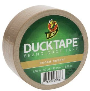 Duck Brand 1303155 Colored Duct Tape, Beige, 1.88 Inch by 20 Yards, Single Roll