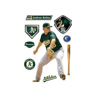 MLB Oakland Athletics Andrew Bailey Wall Graphic  Sports Fan Wall Banners  Sports & Outdoors