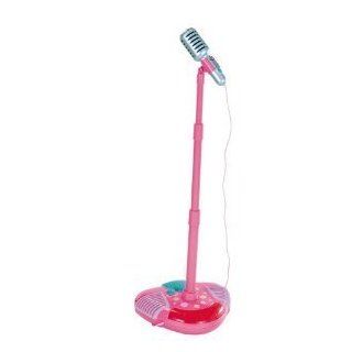 Microphone With Adjustable Pink Stand   ELC Sing Along Star Microphone Pink Toys & Games