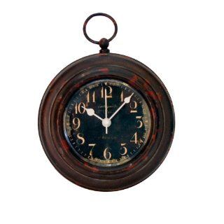 Shop Rustic and Retro   Decorative Clock   Black Face   With Magnets for Placing on Metal Objects Like Refrigerator or File Cabinets Also Wall Mounted  5" in Dia. at the  Home Dcor Store