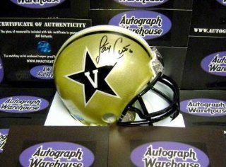 Jay Cutler autographed Mini Helmet (Vanderbilt Commodores) at 's Sports Collectibles Store