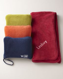 Travel Blanket & Pillow Set, Monogrammed   Lug