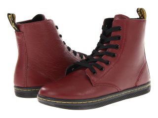 Dr. Martens Leyton 7 Eye Boot Womens Lace up Boots (Red)
