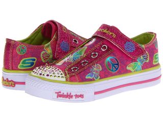 SKECHERS KIDS Shuffles Lights 10289L Girls Shoes (Pink)