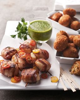 Bacon Wrapped Sea Scallops & Crab Meat Jalapeno Kickers