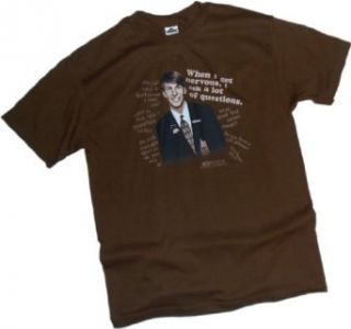 "When I Get Nervous, I Ask A Lot Of Questions."    30 Rock Youth T Shirt Clothing