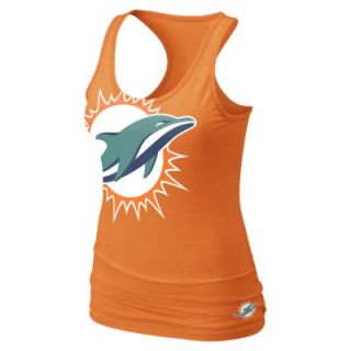Nike Big Logo Tri Blend (NFL Miami Dolphins) Womens Tank Top   Orange Horizon