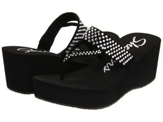 SKECHERS Pinups Embellished Womens Sandals (Black)