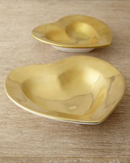 Gold Medium Heart Dish   AERIN