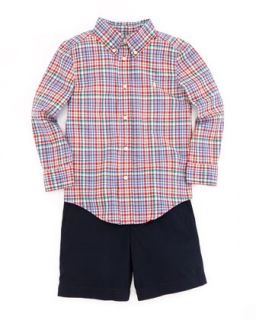 Multicolored Plaid Blake Shirt, Red, 2T 3T   Ralph Lauren Childrenswear