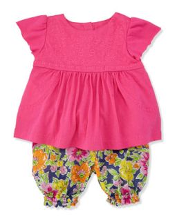 Enzyme Boho Floral Tunic & Bloomers Set, Madison Pink, Sizes 9 24 Months  