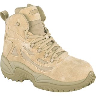 Reebok Rapid Response 6 Inch Composite Toe Zip Boot   Desert Tan, Size 6 Wide,