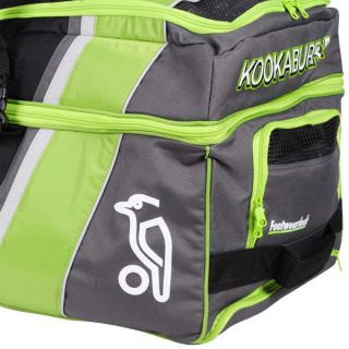 Kookaburra Pro 1000 Wheelie Bag   Black/Lime/Silver      Sports & Leisure