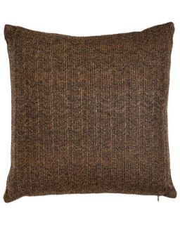 Brown Metallic Stripe Pillow   Aviva Stanoff