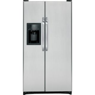 GE 21.9 cu ft Side by Side Refrigerator with Single Ice Maker (Cleansteel) ENERGY STAR