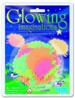GLOW IN THE DARK NIGHT COLORED GLITTER "SHEEP" GIFT SET KIT COUNTING SHEEP HAS NEVER BEEN THIS FUN BEFORE Toys & Games