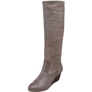 FRYE Women's Missy Tall Wedge Boot, Grey, 6.5 M US Shoes