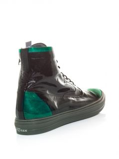 Patent leather high top trainers  Alexander McQueen  MATCHES
