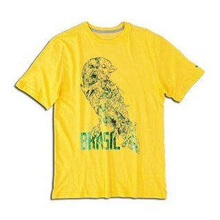 Nike Brasil Graphic T Shirt YELLOW Clothing