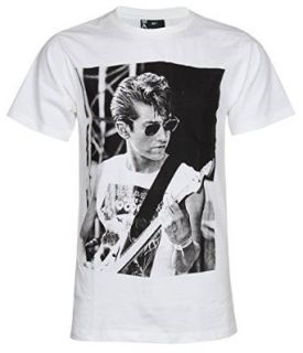 Alec Turner T Shirt Arctic Monkey Guitar Music New White Tee Clothing