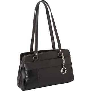 La Diva Leather Shoulder Bag with Exterior Pockets