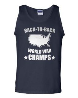 SickFits Men's Back to Back World War Champs Tank Tops Clothing