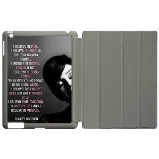 I Believe in Pink Audrey Hepburn Quotes Grey Smart Case Cover for All Ipad,ipad 2, Ipad 3 , Ipad 4 New Ipad ,Custom Personalized Cases. Cell Phones & Accessories