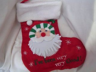 Christmas Stocking JUMBO 20" ; I've Been Very, Very Good / I Can Explain Other Products  