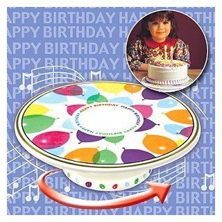 ROTATING CERAMIC MUSICAL BIRTHDAY CAKE STAND (GREAT FOR BOTH BOYS AND GIRLS)  