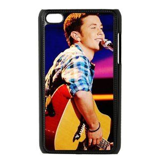 Clear as DayAmerican Idol Winner Scotty McCreery Custome Hard Plastic Phone Case for iPod Touch 4,4G,4th Generation Black&White Colour to Choose for both sides and inside of the case Cell Phones & Accessories