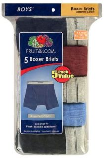 Fruit of the Loom Boys 8 20 Assorted Boxer Brief 5 Pack Clothing