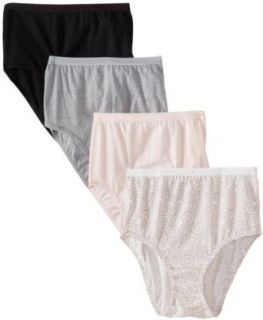 Hanes Women's 4 Pack Ultimates Brief Panties Assorted Colors