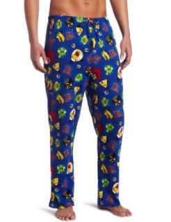 Briefly Stated Men's Angry Birds Sleep Pant, Navy, Large Clothing