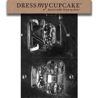 Dress My Cupcake DMCC067 Chocolate Candy Mold, Soldier Hollow, Christmas Candy Making Molds Kitchen & Dining