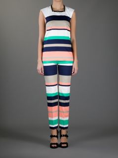 Galitzine Striped Trouser Suit   Russo Capri