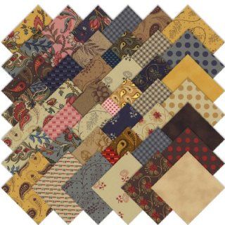 Moda Collections for a Cause Love Candy Mini Charm Pack, Set of 42 2 1/2 inch (6.4cm) Precut Cotton Fabric Squares
