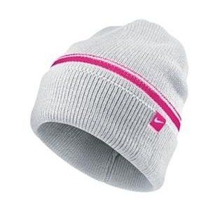 Women's Nike Cuffed Knit Winter Hat, in White/Pink  Sports Fan Beanies  Sports & Outdoors