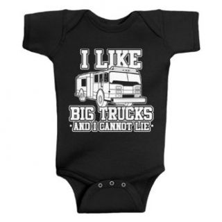 Threadrock 'I Like Big Trucks And I Cannot Lie' (Fire Truck) Infant Bodysuit Clothing