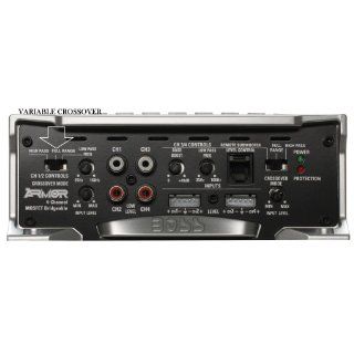BOSS Audio AR1600.4 Armor 1600 watts Full Range Class A/B 4 Channel 2 8 Ohm Stable Amplifier with Remote Subwoofer Level Control  Vehicle Multi Channel Amplifiers 