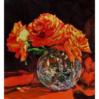 Art Trio Of Roses  Watercolor  Soon Y Warren