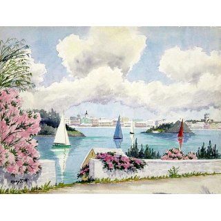 Art Hamilton, Bermuda, Great Sound View  Watercolor  1916 2012 Mary Zuill