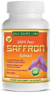 100% Pure Saffron Extract   Premium Appetite Suppressant and Weight Loss Supplement   All Natural Saffron Extract Contains 88.25mg Standardized Non GMO Saffron   60 Capsules, Full One Month Supply Health & Personal Care