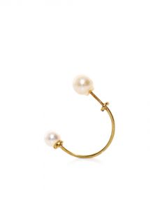 Pearl and yellow gold single earring  Delfina Delettrez  MAT