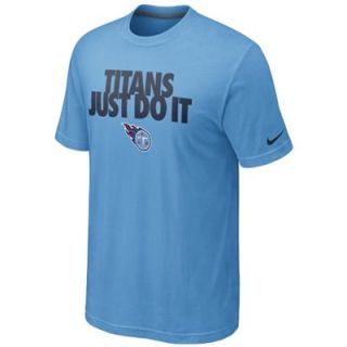 Nike Tennessee Titans Just Do It T Shirt   Light Blue  