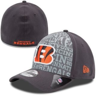 Mens New Era Graphite Cincinnati Bengals 2014 NFL Draft 39THIRTY Flex Hat