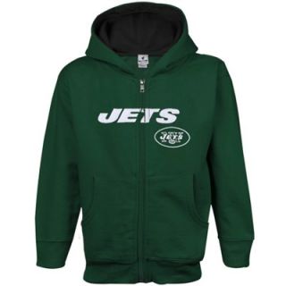 New York Jets Toddler Full Zip Fleece Hoodie   Green