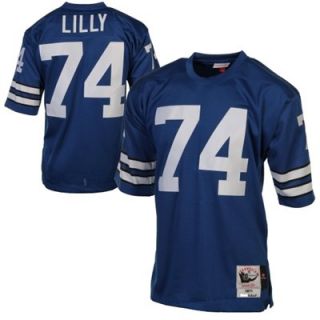 Mitchell & Ness Bob Lilly Dallas Cowboys Authentic Retired 1971 Player Vintage Jersey   Navy Blue