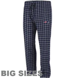 New England Patriots Mens Big Sizes Fly Flannel Pajama Pants   Navy Blue
